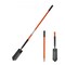 56-Inch Bar Spade with Black Alloy Steel Blade and Fiberglass Handle for Digging and Trenching